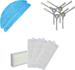 Staubsauger Ersatzteile Seitenbürsten HEPA Filter Wischtuch Für SmartAI S7 Max Tesvor S6 / Turbo