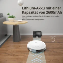 SmartAI Saugroboter Staubsauger Roboter APP Fernbedienung 2600Pa Staubsauger Weiß -Rowenta || Bosch Verkäufe 0143015bd30c76bef3057c1914f66d59