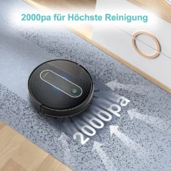 Deenkee 2000PA Staubsauger Roboter - Super Schlanker Selbstaufladender Roboter-Staubsauger Mit 6 Reinigungsmodi Und Auto Boost-Technologie Für Tierhaa -Rowenta || Bosch Verkäufe 07d73ccbbf3567c18e1ea246d9ddf1cb