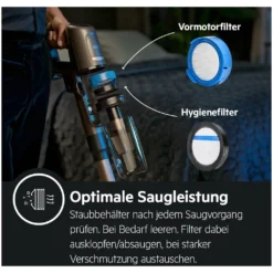AEG AP81UB25UG Ultimate 8000 Akku Bodenstaubsauger & Handsauger, 3 Stufen, Automatik-Modus, LED-Frontlicht, Teleskoprohr, Selbstreinigende Bürstrolle, 25,2 V, Grau -Rowenta || Bosch Verkäufe 0b5111670baca10d47ca6fe2d8d5f4c3