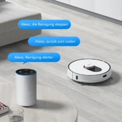 Roidmi EVE Plus Roboter Staubsauger Nass-Trocken-Saugroboter,50 Watt,2700pa Mit Sauberer Basis Und Beutel,Weiß -Rowenta || Bosch Verkäufe 111dabfdd62bac80a280947ab72cbe6c