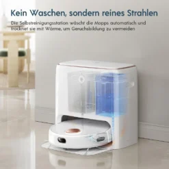 Yeedi Floor 3 Station, Saugroboter Mit Wischfunktion Automatische Mopp-Reinigung, 5100Pa, 3D-Hindernisvermeidung, Perfekt Für Teppich -Rowenta || Bosch Verkäufe 118aa9524fe85a151f55a24012cef1d8