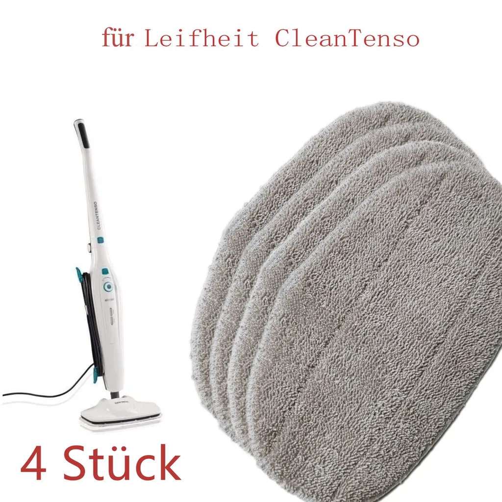 4X Ersatz Mop Head Ersatzpads Für Leifheit CleanTenso Dampfreiniger,Dampfbesen Wischbezug,Dampfreiniger Zubehör 1 4X Ersatz Mop Head Ersatzpads Für Leifheit CleanTenso Dampfreiniger,Dampfbesen Wischbezug,Dampfreiniger Zubehör