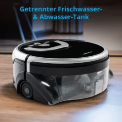 MEDION Wischroboter Mit Wassertank P10W (Modell 2021, Intelligente Navigation, Bodenreiniger Mit Walze Für Holzboden Hartboden Parkett, Getrennter Schmutzwassertank/Frischwassertank) -Rowenta || Bosch Verkäufe 19c9ea43ee04c1d382b6d7239a862150