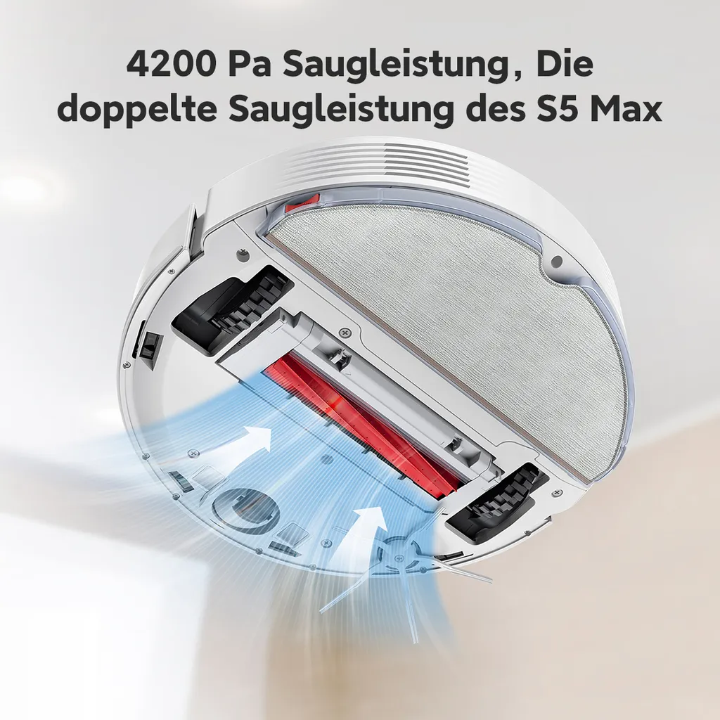 Roborock Q7 Max Staubsauger Roboter 4200Pa LDS Kehren Und Nasswischen Staubsauger Teppich Reinigen Eine Aktualisierte Version Des S5 MAX 3 Roborock Q7 Max Staubsauger Roboter 4200Pa LDS Kehren Und Nasswischen Staubsauger Teppich Reinigen Eine Aktualisierte Version Des S5 MAX – Bild 3