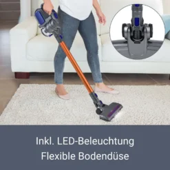 Juskys 2in1 Handstaubsauger & Akku Staubsauger - Beutellos & Kabellos – Bis 55 Min Laufzeit - Lithium-Ionen Akku, Wandhalterung & Ladestation – Blau -Rowenta || Bosch Verkäufe 2938b147d98f138d9491a42da7eced83