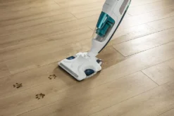 Rowenta Bodendampfreiniger Clean & Steam Revolution RY7757 | 2 In 1 Reingung | Verdampfer Für ätherische Öle | Alle Bodenarten | Anti-Kalk-Kartusche | Weiß/Blau -Rowenta || Bosch Verkäufe 30c5d0e6bcd570121c7ea677cc37c4d5