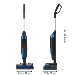 MAXXMEE Multi-Bodenreiniger 3in1 - Schwarz/blau Bodenreiniger 3in1 Hartbodenreiniger Saugen Wischen Teppichreiniger Kabellos -Rowenta || Bosch Verkäufe 3196496357088a033d39ae60908625b5