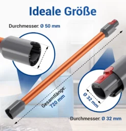 Staubsaugerrohr Teleskopstange Passend Wie Dyson 967477-08 Verlängerungsrohr Rohr Für Staubsauger -Rowenta || Bosch Verkäufe 33c002ae29c4815d600262deee666300