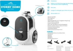 ETA STORMY HOME Beutelloser Staubsauger ETA051790000, 800W, HEPA Filtr, ECO Motor, Endless Suction, 360° Schwenkbares Rad -Rowenta || Bosch Verkäufe 360e76a76647d48579a5d897583bc82c