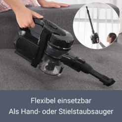 Juskys 2in1 Handstaubsauger & Akku Staubsauger - Beutellos & Kabellos – Bis 55 Min Laufzeit - Lithium-Ionen Akku, Wandhalterung & Ladestation – Schwarz -Rowenta || Bosch Verkäufe 3a8676c49ad7937e15d94ca9a3730535
