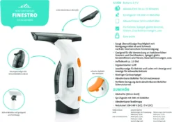 ETA FINESTRO Dampf Fensterreiniger ETA32629000, Fensterreiniger Finestro Für Fenster, Dachfenster, Spiegel, Keramischen Belag, Pflaster Und Duschecken, Li-ion Akku -Rowenta || Bosch Verkäufe 3c57a4fc4a1d7b7908426a3306863196