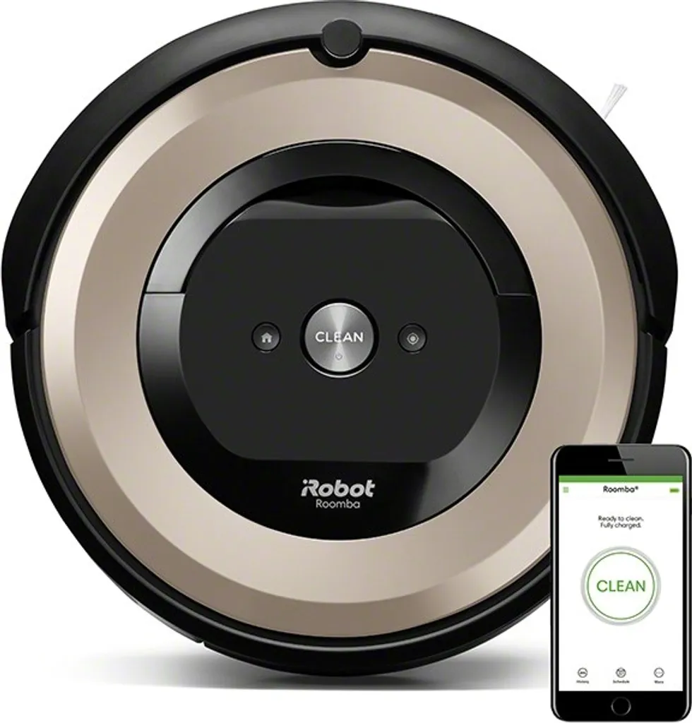 IRobot Roomba E6, Beutellos, Beige, Schwarz, Rund, Gummi, Walzenbürste & Seitenbürste, Lithium-Ion (Li-Ion) 1 IRobot Roomba E6, Beutellos, Beige, Schwarz, Rund, Gummi, Walzenbürste & Seitenbürste, Lithium-Ion (Li-Ion)