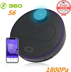 360 S6 Smart Saugroboter Staubsauger Automatisch APP 3200mAh Roboterstaubsauger Vacuum Reinigung Schwarz -Rowenta || Bosch Verkäufe 40c352c9592c454599f81084fb42d6bf