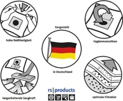 Rs-products I 20x Staubsaugerbeutel Kompatibel Zur NILFISK ATTIX 3 Baureihe: ATTIX 30-01, ATTIX 30-2M, ATTIX 30-11, ATTIX 30-21, ATTIX 33-2H, ATTIX 350-01, ATTIX 360 -Rowenta || Bosch Verkäufe 441b28260c4d66eba91095ce117165bf