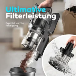 BALTER VERTU X11 PRO Kabelloser Akku Staubsauger Mit Wischfunktion, ALL-IN-ONE Akku- & Handstaubsauger, 350W Hohe Saugleistung, Bis Zu 50 Minuten Laufzeit, Beutellos, FLEX-Gelenk, LED-Düse, Tierhaar Geeignet -Rowenta || Bosch Verkäufe 45a42f9e3013ce6a50661e7c1d05959f