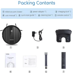 Saugroboter - AIRROBO P10 Staubsauger Roboter 2600Pa Roboterstaubsauger WLAN Mit Raumkarte In Echtzeit, WiFi/App/Alexa, Selbstaufladung, Leise, Für Tierhaare, Hartböden, Teppich -Rowenta || Bosch Verkäufe 45b8cc7dc83fdd3583e2530a1e09c20d