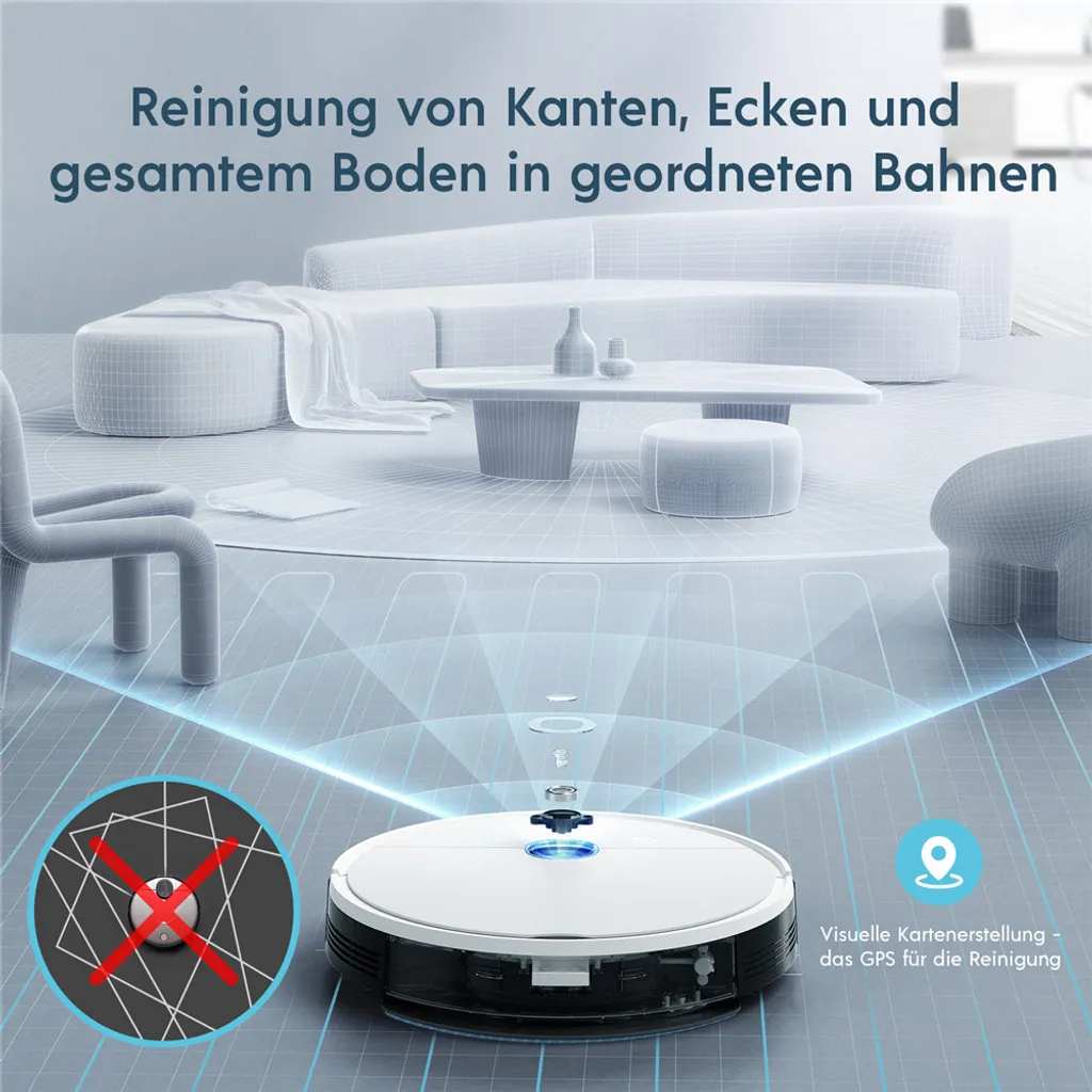 Yeedi Vac Max Saugroboter Mit Wischfunktion 3000Pa Teppicherkennung Staubsauger Roboter 5 Yeedi Vac Max Saugroboter Mit Wischfunktion 3000Pa Teppicherkennung Staubsauger Roboter – Bild 5