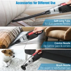 120W Akku Handstaubsauger Von AUDEW In Schwarz/Rot -Rowenta || Bosch Verkäufe 4919e7dff67515a2a4c7f7b422da6a34