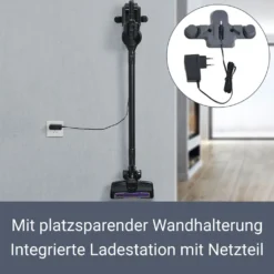 Juskys 2in1 Handstaubsauger & Akku Staubsauger - Beutellos & Kabellos – Bis 55 Min Laufzeit - Lithium-Ionen Akku, Wandhalterung & Ladestation – Schwarz -Rowenta || Bosch Verkäufe 4a4bff7982aa7c19bf81812afd414aa8