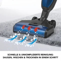 MAXXMEE Multi-Bodenreiniger 3in1 - Schwarz/blau Bodenreiniger 3in1 Hartbodenreiniger Saugen Wischen Teppichreiniger Kabellos -Rowenta || Bosch Verkäufe 4c1c6567fccc1c2121c350b7778506aa