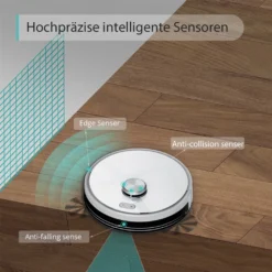 2022 SmartAI S9 Saugroboter Staubsauger Robot Wischroboter Automatisch APP Fernbedienung 4000PA Roboterstaubsauger Vacuum Reinigung Weiß -Rowenta || Bosch Verkäufe 51689e78933a27c6cb6698312d2802be