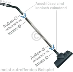 Teleskoprohr Wie Miele 10275580 35mm Rohr-Ø Einrastsystem Für Staubsauger -Rowenta || Bosch Verkäufe 540106b2795517cd119de60563b3a040