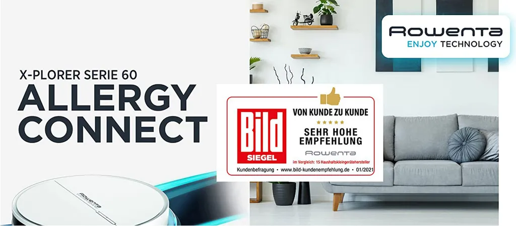 Rowenta RR7447 Xplorer S60 Allergy Connect Nass-Trocken-Saugroboter Weiß 65 DB 15 Rowenta RR7447 Xplorer S60 Allergy Connect Nass-Trocken-Saugroboter Weiß 65 DB – Bild 15