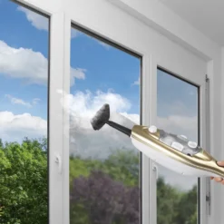 CLEANmaxx Dampfbesen - Mit Knickgelenk - Gold/weiß Dampfreiniger Steam Hygiene Fliesen Küche Bad Reinigung -Rowenta || Bosch Verkäufe 59f5ae62b3a72d728148b0c195910af9