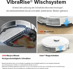 Roborock S8 Staubsauger Roboter Sonic Saugroboter 6000Pa DuoRoller-Bürste VibraRise Wischen 3D-Mapping 3D-Strukturiertes Licht LiDAR Kindersicherung APP Control (Weiß) -Rowenta || Bosch Verkäufe 5ba7262aa5d6ca7cbfbaf8ae9774a93b