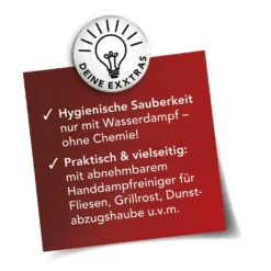 MAXXMEE Dampfbesen 1300W Weiß/rot -Rowenta || Bosch Verkäufe 5c0d5982ff9ce5f8f4a84895f3cc76b6