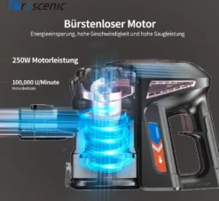 Proscenic NEU P8 PLUS Staubsauger Akku Handstaubsauger Mit LED-Lampe Kabellos 20,000 Pa Bis Zu 40 Minuten 2,200 MAh HEPA Geeignet Für Allergiker Tierhaare&Katzenstreu -Rowenta || Bosch Verkäufe 5cdf88fa8b2f28d9470e57abaf596b27