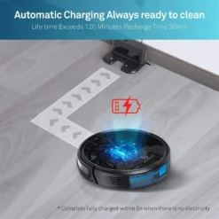 MooSoo Roboter-Staubsauger, 2000Pa Superdünner Intelligenter Selbstladender Roboter-Staubsauger Mit Sprachfunktion Alexa & Google Assistent -Rowenta || Bosch Verkäufe 5e45b5b796d5bdc5c5362f6bb700cf8f