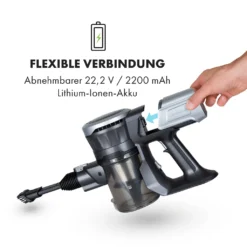 Klarstein Clean Butler 4G Silent Akku-Staubsauger Mit Silent Digital Motor: 160W Mit 80.000 U/min, 0,8 L Behälter, Motorisierte Teppich-Bodendüse, 2 Leistungsstufen, HEPA10-Filter, Anthrazit-silber -Rowenta || Bosch Verkäufe 67e1b2986f98fa51e7589e9daafe603e