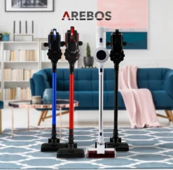 AREBOS Akku Staubsauger, 2-in-1 Hand- Und Bodenstaubsauger, 2 Leistungsstarke Saugmodi, Beutellos, Kabellos Bis Zu 55 Minuten, Mit Wandladestation, Schwarz -Rowenta || Bosch Verkäufe 6c49a99dd628e36324fe742871c13d51