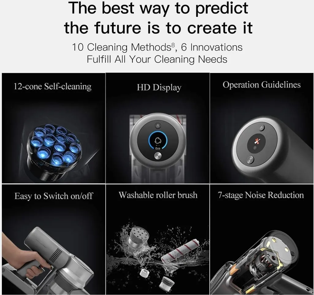 Dreame V11 Handstaubsauger Kabelloser Staubsauger Sperrknopf 450W 25KPa Farbbildschirm EU Version 20 Dreame V11 Handstaubsauger Kabelloser Staubsauger Sperrknopf 450W 25KPa Farbbildschirm EU Version – Bild 20