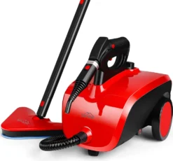 Dampfreiniger, Multifunktions-Dampfreiniger 1500W 1,5L Wassertank, 4,87m Netzkabel, Mit 18 Zubehörteilen, Geeignet Für Fußböden, Autositze, Matratzen, Küchen, Badezimmer, Fenster, Teppiche Usw