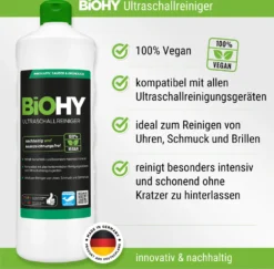 BiOHY Ultraschallreiniger (2x1l Flasche) + Dosierer | Intensive Und Materialschonende Reinigung Von Brillen, Dentalprodukte, Gold, Münzen Und Schmuck| KONZENTRAT Für Ultraschallbad -Rowenta || Bosch Verkäufe 752b80af0417179e4c04748558184b71
