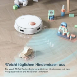 Yeedi Floor 3 Station, Saugroboter Mit Wischfunktion Automatische Mopp-Reinigung, 5100Pa, 3D-Hindernisvermeidung, Perfekt Für Teppich -Rowenta || Bosch Verkäufe 75cec1c9f55be2a210a65daa2fa0e2ac