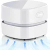 Tischstaubsauger, USB Wiederaufladbar, Mini Staubsauger, Tragbar Kabellos Tischstaubsauger Mit Laufzeit, 360° Drehbar, Mini Handstaubsauger Für Schule, Haushalt, Büro Und Auto