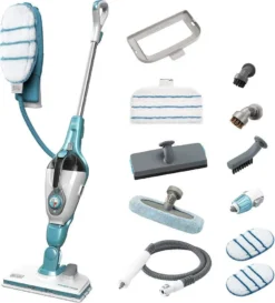 Black & Decker FSMH1321JSM, Tragbarer Dampfreiniger, 0,5 L, Türkis, Weiß, 6 M, 1300 W, Harter Boden -Rowenta || Bosch Verkäufe 7986e9062f4a85c7a59a62d8ef1be963