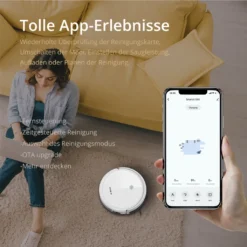 SmartAI Saugroboter Staubsauger Roboter APP Fernbedienung 2600Pa Staubsauger Weiß -Rowenta || Bosch Verkäufe 7cb29b3d427442b22b851374fbd30ddd
