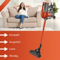 Clatronic Bodenstaubsauger, 2in1 Boden- Und Handstaubsauger, Vacuum Cleaner, Staubsauger Beutellos, Staubsauger Mit HEPA-Filter, Mikrofiltersystem, 600 Watt, Anthrazit/orange, BS 1306 N -Rowenta || Bosch Verkäufe 8994a1bbb09e9a5a3eb59544bdf9cbf2
