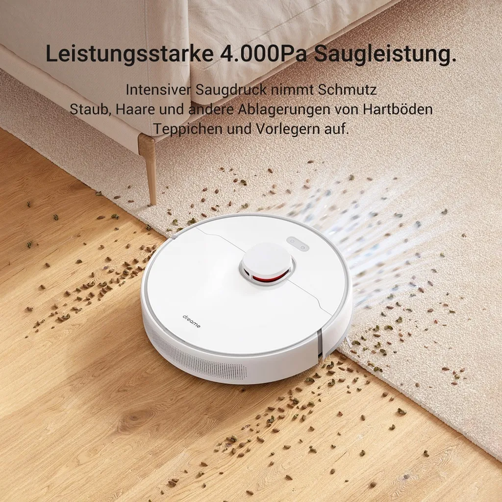 Dreame D10 Plus Saugroboter Mit Absaugstation(2,5 L) Saug- & Wischroboter Auto-Empty Dock App Sprachsteuerung For Pet Hair, Carpet, Hard Floor 16 Dreame D10 Plus Saugroboter Mit Absaugstation(2,5 L) Saug- & Wischroboter Auto-Empty Dock App Sprachsteuerung For Pet Hair, Carpet, Hard Floor – Bild 16