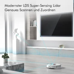 Roidmi EVE Plus Roboter Staubsauger Nass-Trocken-Saugroboter,50 Watt,2700pa Mit Sauberer Basis Und Beutel,Weiß -Rowenta || Bosch Verkäufe 8ef7fb933b5abbe54bfd039cc8ec289b