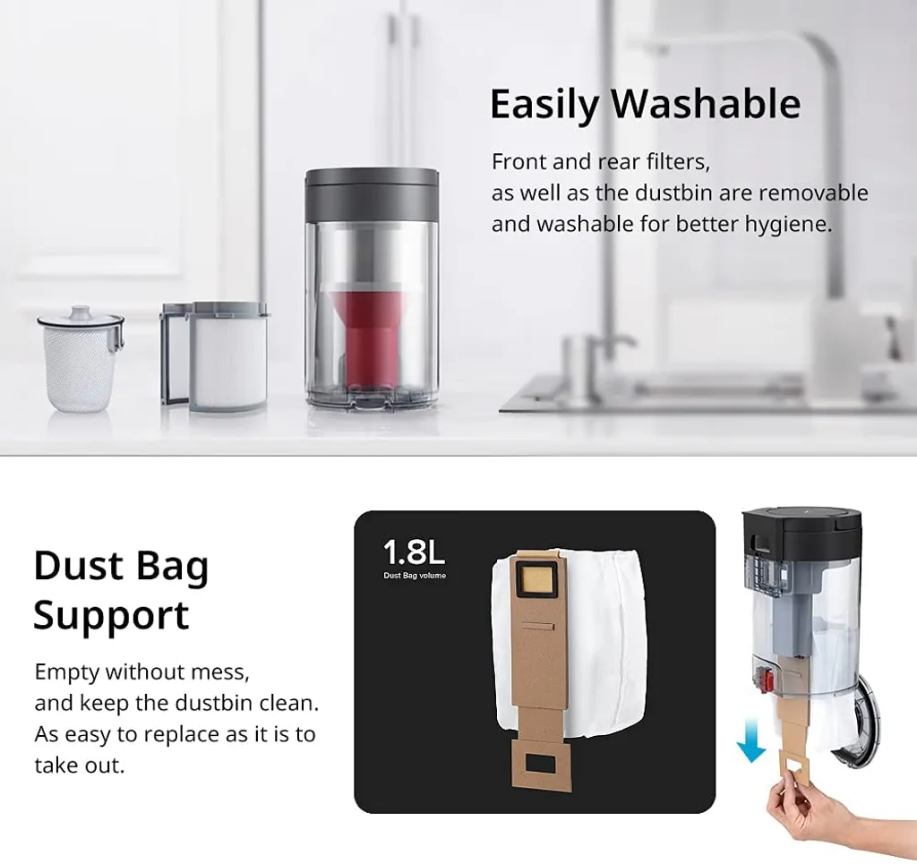 Roborock Auto-Empty Dock Für Roborock S7, S7 MaxV Staubsauger Roboter, Automatic Dust Collection, 3L Dust Bag, App-Control Schwarz 11 Roborock Auto-Empty Dock Für Roborock S7, S7 MaxV Staubsauger Roboter, Automatic Dust Collection, 3L Dust Bag, App-Control Schwarz – Bild 11