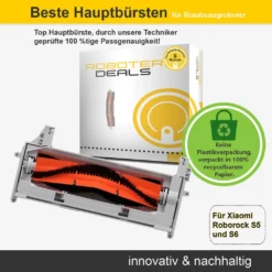 Hauptbürste (Kombibürste) Für Xiaomi Roborock S5, S5 MAX, S6, S6 Pure, S6 MAX -Rowenta || Bosch Verkäufe 97f84dd87966e0c0e086445e68af7128