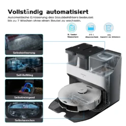 Roborock S7 Pro Ultra Sonic Staubsauger Roboter Mit Empty Wash Fill Dock Absaugstation 5100Pa Selbstwaschend Selbstauffüllend Selbstentleerend LiDAR APP Weiß (Upgrade Von Roborock S7,VS S7 MaxV Ultra/S8 Pro Ultra) -Rowenta || Bosch Verkäufe 9b1a315f6c620d6163cfa4e37966a265