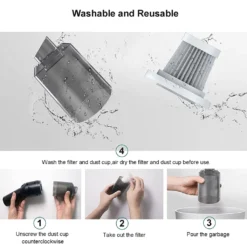 Wireless Portable Mini Car Vacuum Cleaner High Power Cordless (440g),Handheld Vacuum Cordless,Hand Vacuum Cordless Rechargeable,Handheld Vacuum Cleaner For Car/Desk,Black -Rowenta || Bosch Verkäufe 9cdd8b210dee1b954dcf3afff808eecf