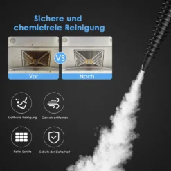 COSTWAY Dampfreiniger Inkl. 9 Zubehör, Handdampfreiniger, Dampfreinigen Handgerät 3 Bar / 250ml / 1050W / 4min Aufheizzeit/für Teppiche, Vorhänge, Autositze, Küche (Blau) -Rowenta || Bosch Verkäufe acd24d0acb0cb9b9fdf476e3af58297d